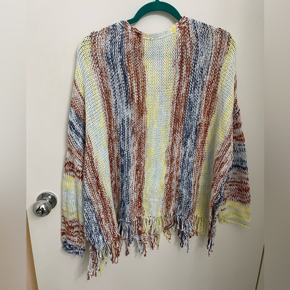 Laurie Felt Baja sweater with fringe - Picture 2 of 7